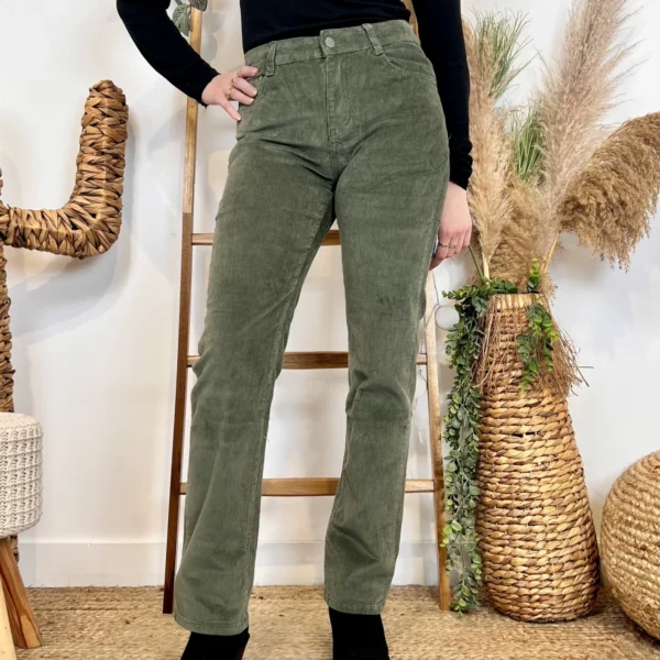 W129- Jean Droite Voggo (T36-T44) - kaki - 44