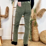 Pantalon droit en velours femme VOGGO T36-T44 - kaki - 44