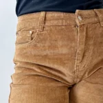 Pantalon droit en velours femme VOGGO T36-T44 - camel - 44