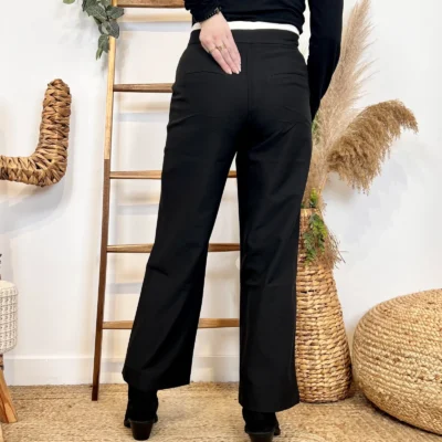 M800 - Pantalon avec bande blanche (T36-T40) - noir - 40