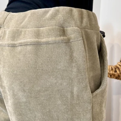 M895 - Pantalon Velours côtelé (TU) - beige - taille-unique-grande-taille