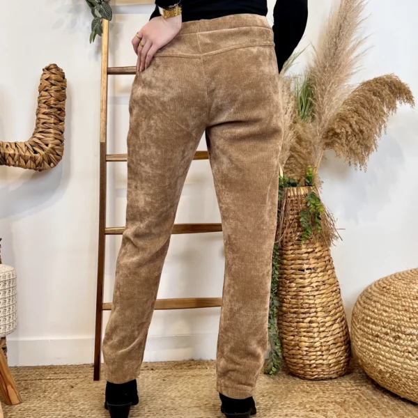 M895 - Pantalon Velours côtelé (TU) - camel - taille-unique-grande-taille