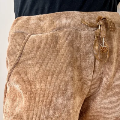 M895 - Pantalon Velours côtelé (TU) - camel - taille-unique-grande-taille