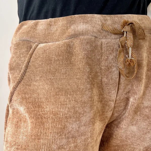 M895 - Pantalon Velours côtelé (TU) - camel - taille-unique-grande-taille