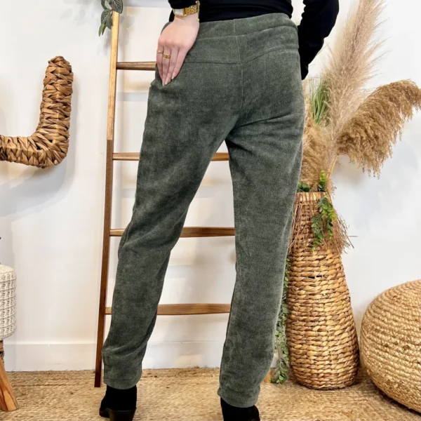 M895 - Pantalon Velours côtelé (TU) - kaki - taille-unique-grande-taille