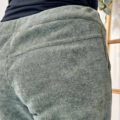 M895 - Pantalon Velours côtelé (TU) - kaki - taille-unique-grande-taille