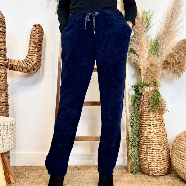 M895 - Pantalon Velours côtelé (TU) - marine - taille-unique-grande-taille