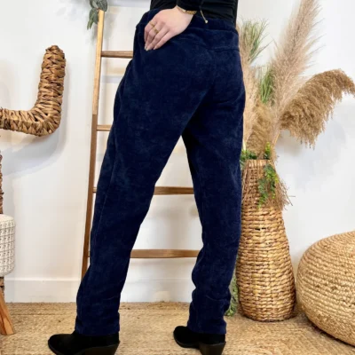 M895 - Pantalon Velours côtelé (TU) - marine - taille-unique-grande-taille