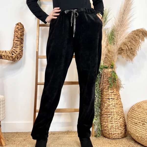 M895 - Pantalon Velours côtelé (TU) - noir - taille-unique-grande-taille