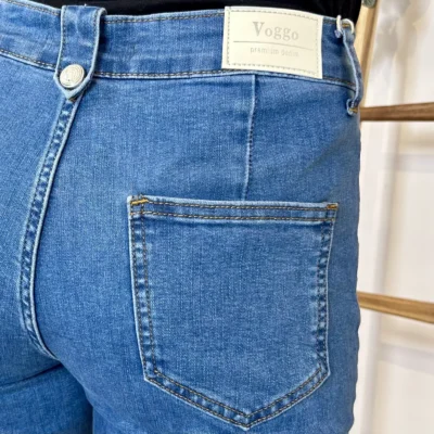 W132 - Jean Flare avec boutons (T36-T44) - denim - 44