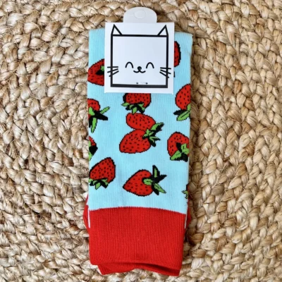 V285 - Chaussettes à motifs - rouge - sans-taille