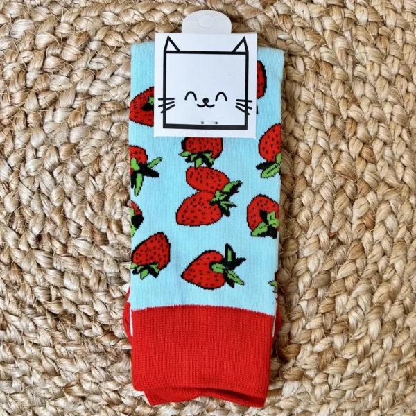 V285 - Chaussettes à motifs - rouge - sans-taille