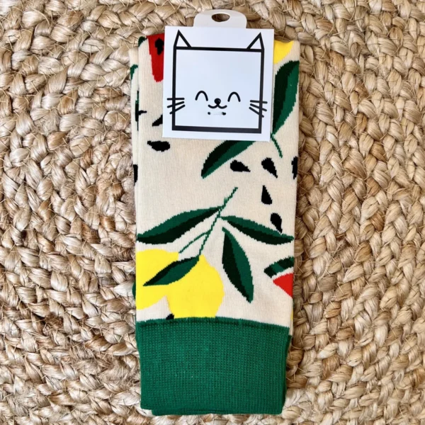 V285 - Chaussettes à motifs - vert-sapin - sans-taille