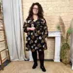 Robe à fleurs (T40-T48) - noir - 48