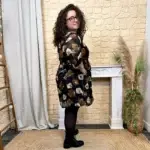Robe à fleurs (T40-T48) - noir - 48