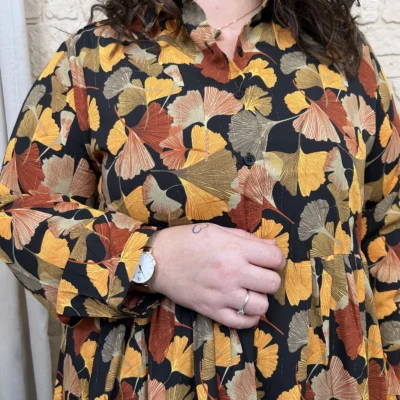 J825 - Robe Ginkgo (T40-T48) - camel - 48