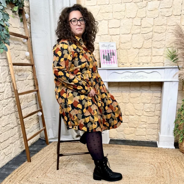 J825 - Robe Ginkgo (T40-T48) - camel - 48