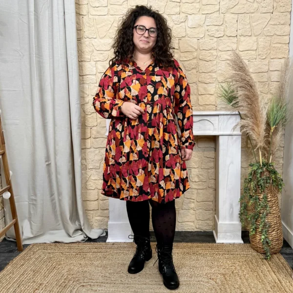 J825 - Robe Ginkgo (T40-T48) - fuchsia - 48