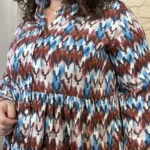 Robe Zig-zag (T40-T48) - bordeaux - 48