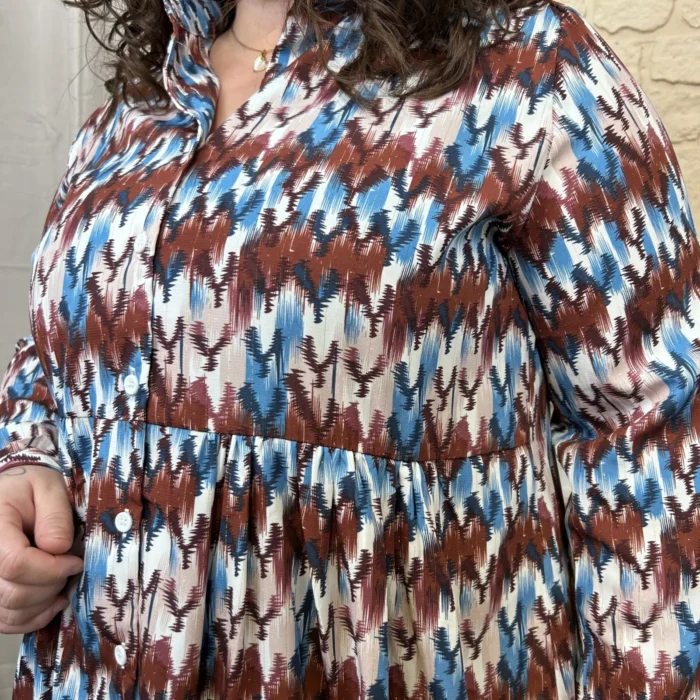 Robe Zig-zag (T40-T48) - bordeaux - 48
