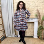 Robe Zig-zag (T40-T48) - bordeaux - 48