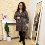 Robe léopard (T40-T48) - marron - 48