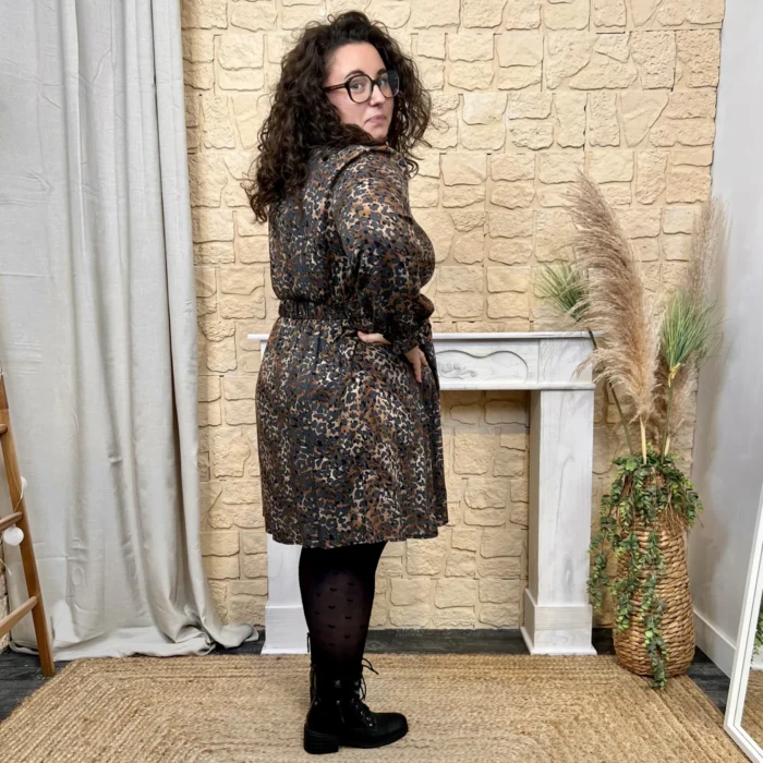 Robe léopard (T40-T48) - marron - 48