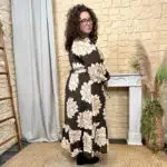 Robe longue (T40-T48) - marron - 48