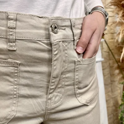 K895 - Jean Voggo Wide (T36-T44) - beige - 44