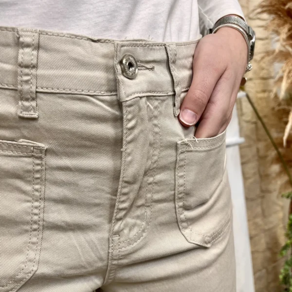 K895 - Jean Voggo Wide (T36-T44) - beige - 44