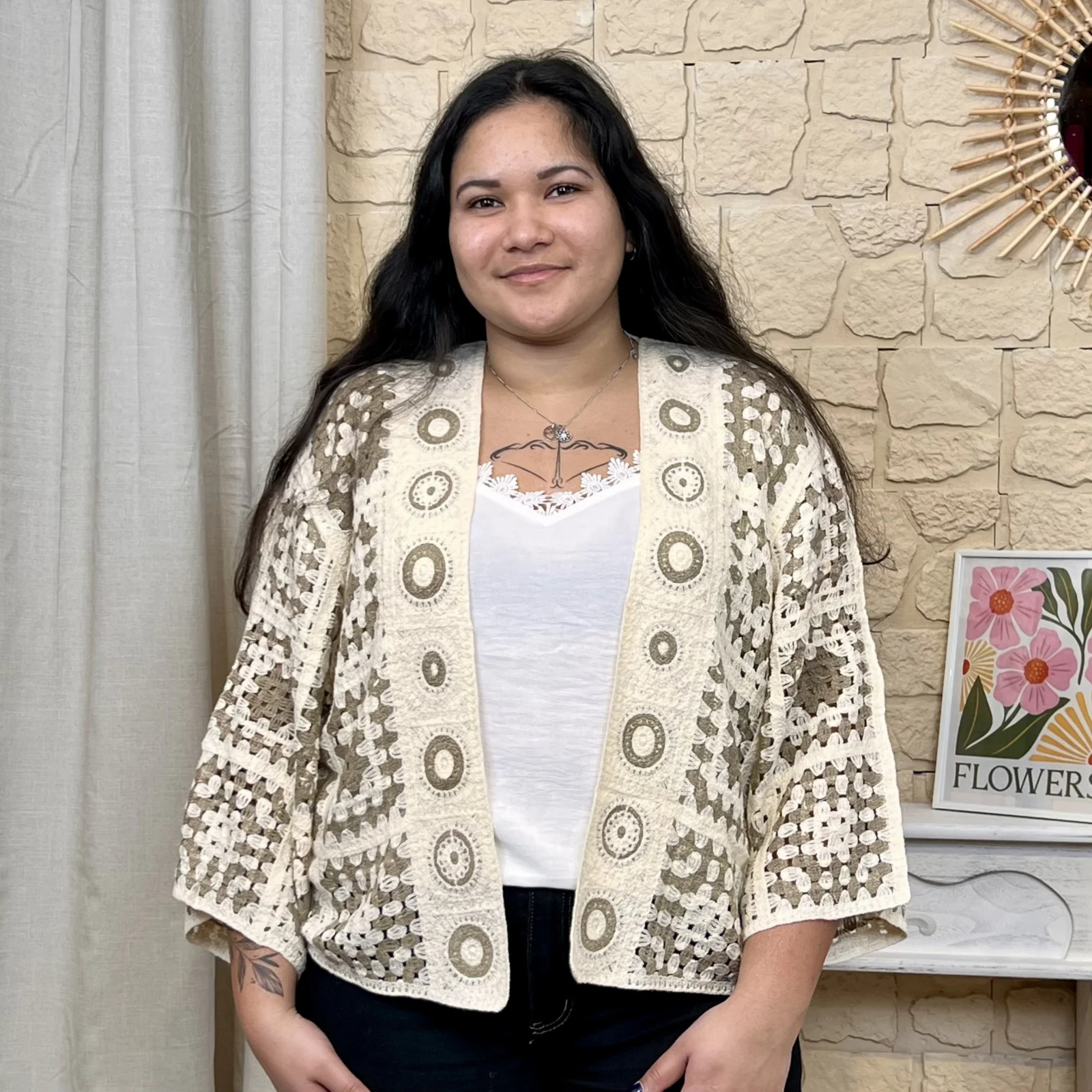 I860 - Gilet en maille (TU) - beige - taille-unique