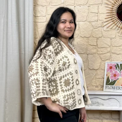 I860 - Gilet en maille (TU) - beige - taille-unique