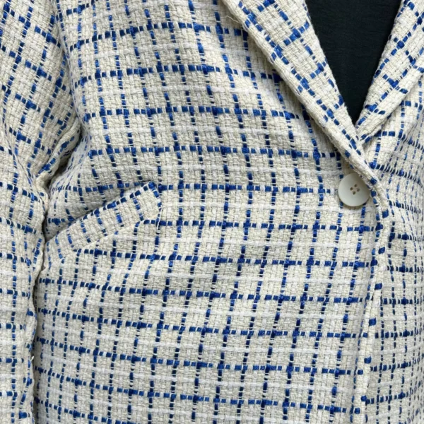 L855 - Veste en tweed (TU) - bleu-royal - taille-unique