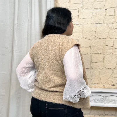 I810 - Gilet sans manches (TU) - camel - taille-unique