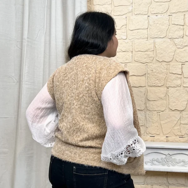 I810 - Gilet sans manches (TU) - camel - taille-unique