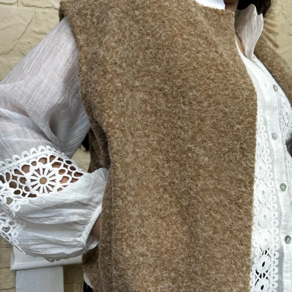 I810 - Gilet sans manches (TU) - camel - taille-unique