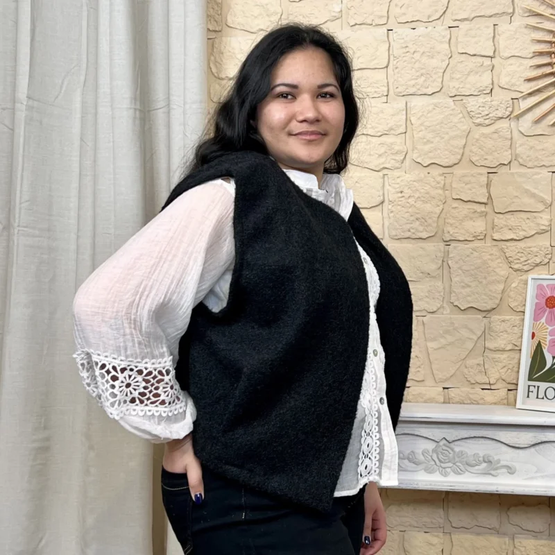 Gilet sans manches (TU) - gris-fonce - taille-unique