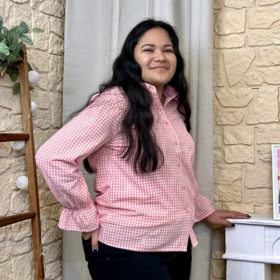 J770- Chemise vichy (T40-T48) - rose - 48