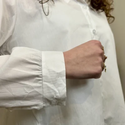 I812 - Chemise unie (TU) - blanc - taille-unique