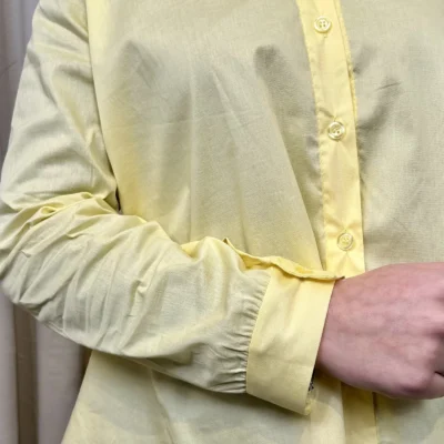 I812 - Chemise unie (TU) - jaune - taille-unique