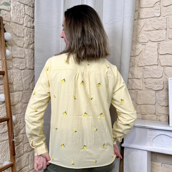 I805 - Chemise Citron (T36-T38) - jaune - 38