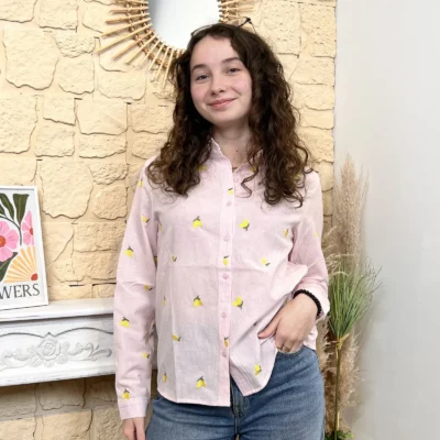 I805 - Chemise Citron (T36-T38) - rose - 38