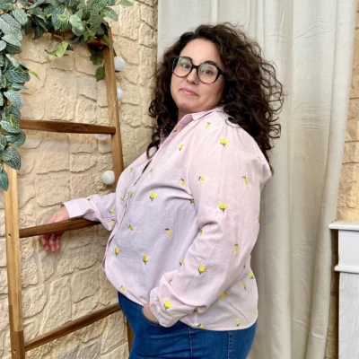 J805 - Chemise Citron (T40-T48) - rose - 48