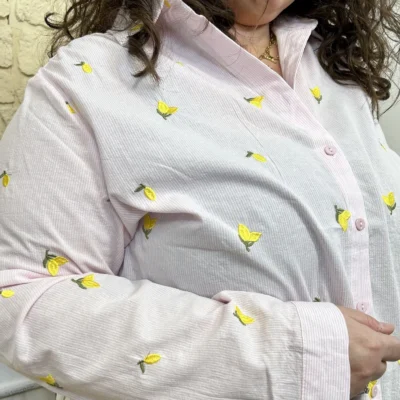J805 - Chemise Citron (T40-T48) - rose - 48
