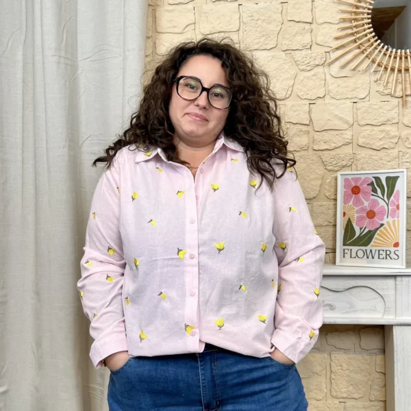 J805 - Chemise Citron (T40-T48) - rose - 48