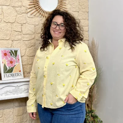 J805 - Chemise Citron (T40-T48) - jaune - 48