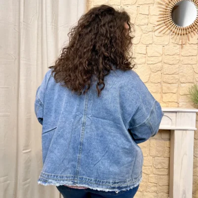 J798 - Veste en jean (GT) - denim - taille-unique-grande-taille