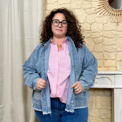 J798 - Veste en jean (GT) - denim - taille-unique-grande-taille