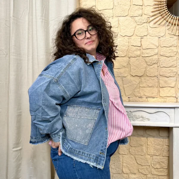 J798 - Veste en jean (GT) - denim - taille-unique-grande-taille