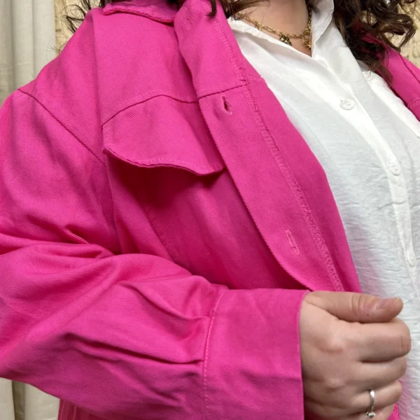 J760 - Veste colorée (GT) - fuchsia - taille-unique-grande-taille